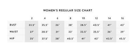 nordstrom size chart women.